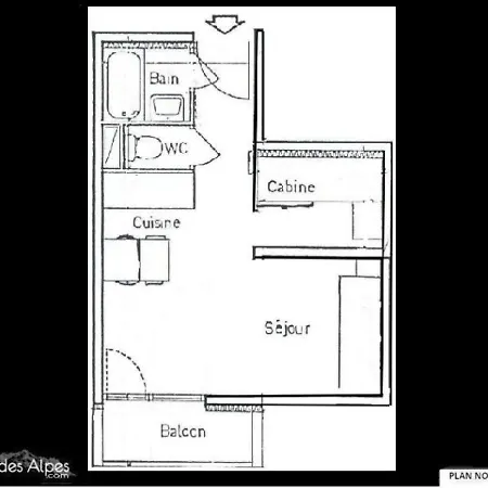 Les Menuires - 4 Pers, 24 M2, 1/0 6 Апартаменты *